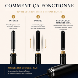 Tire-bouchon à pression d'air