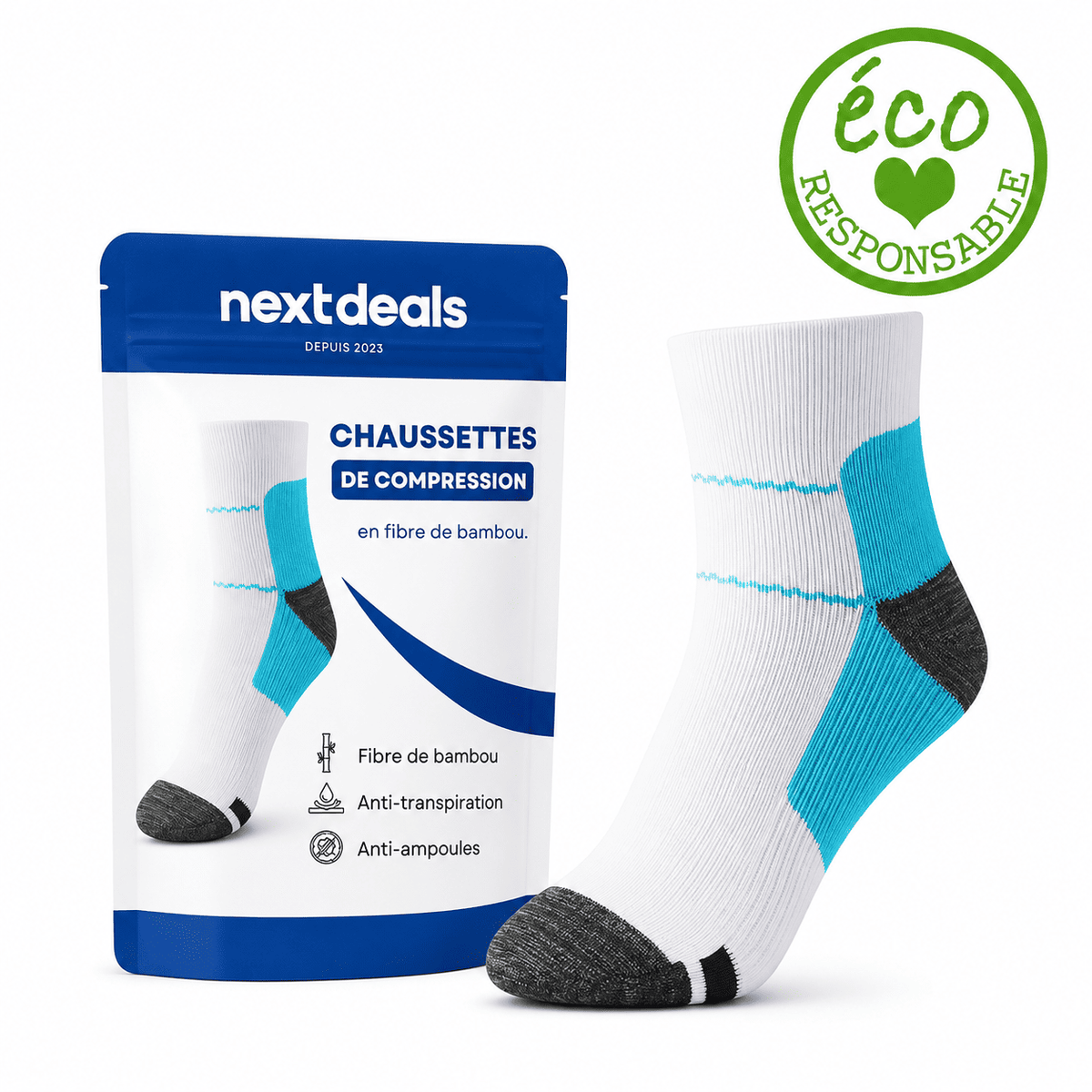 OrthoSocks™ - Chaussettes de compression en fibre de bambou