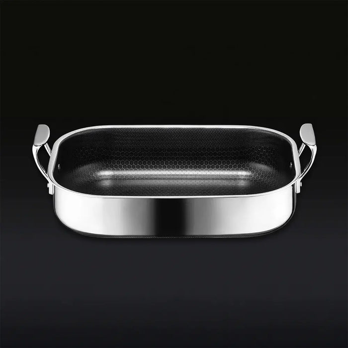 Plat à Rôtir Hybride avec Grille en Inox 35 cm