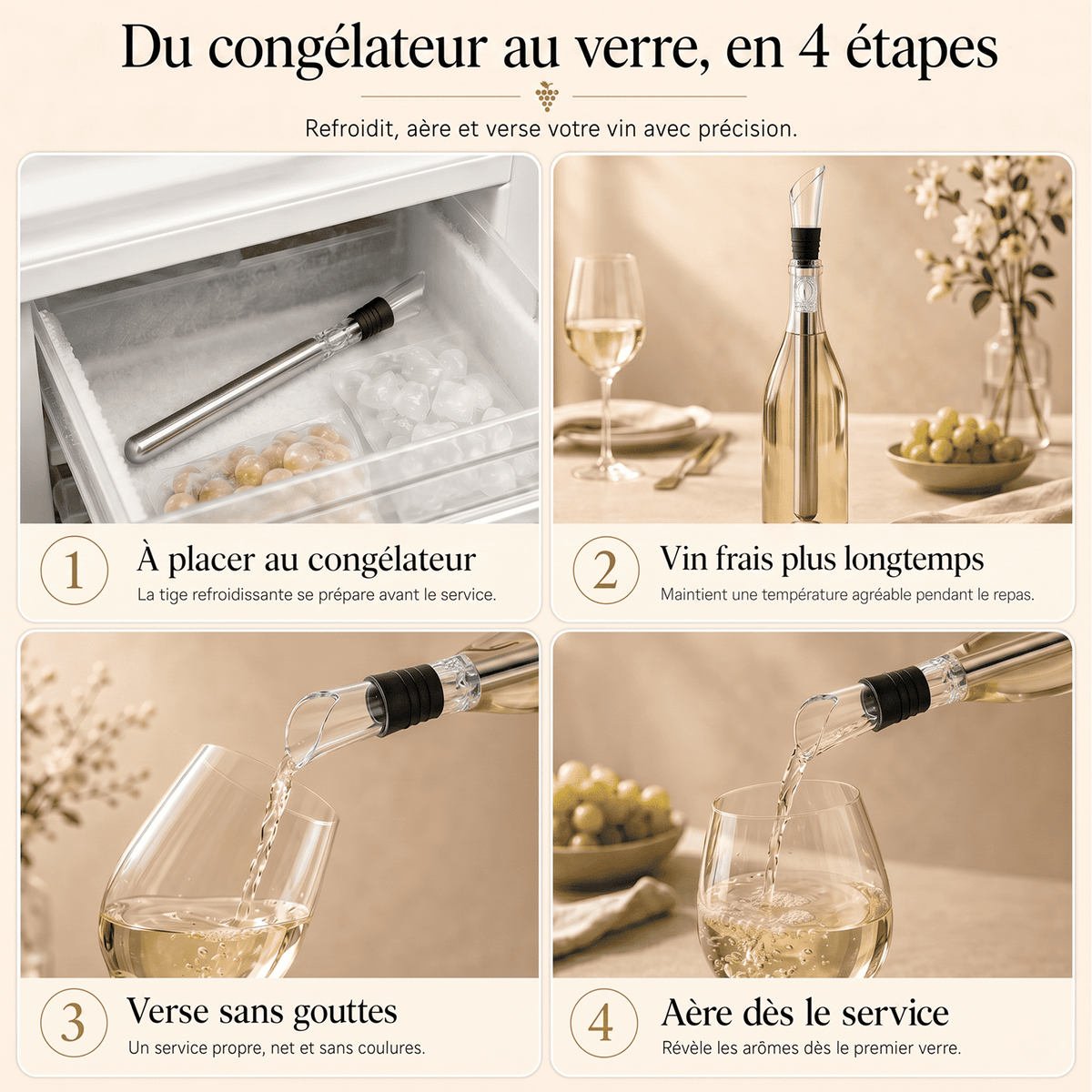 Rafraîchisseur à Vin 3-en-1